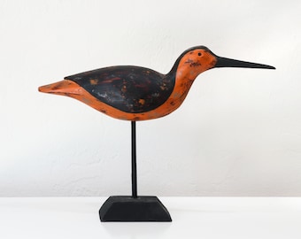 Bird Wood Decor on the stand, Vintage, SEASTYLE