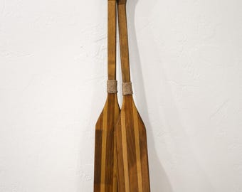 Paddles 2 Old Farm Style Beach Decor Wood Nautical by SEASTYLE