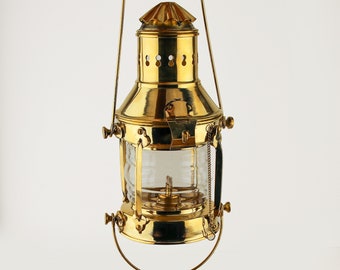 Vintage Brass Lantern Oil Lamp SEASTYLE
