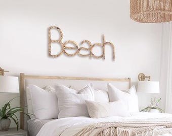 BEACH Sign 25" Nautical Decor SEASTYLE