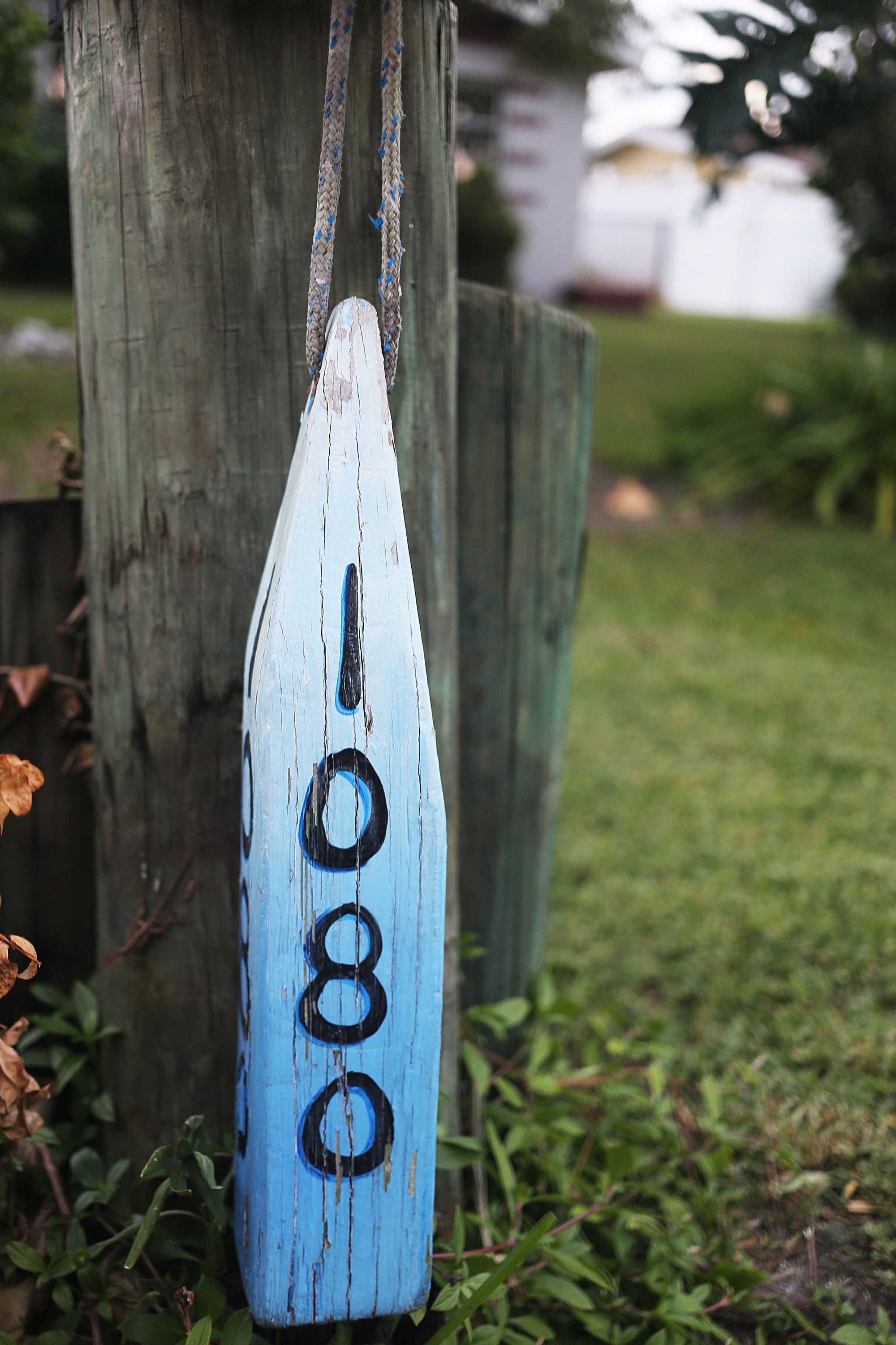 House Number Sign Lobster Buoy 15 Old-style Blue - Etsy Norway