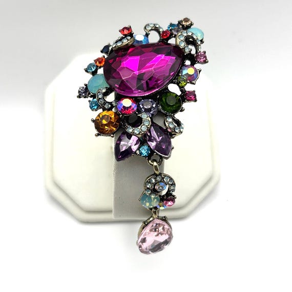 Multifaceted multicolored crystals Dangled  Large… - image 3