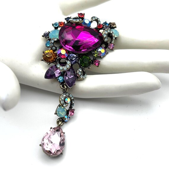 Multifaceted multicolored crystals Dangled  Large… - image 1