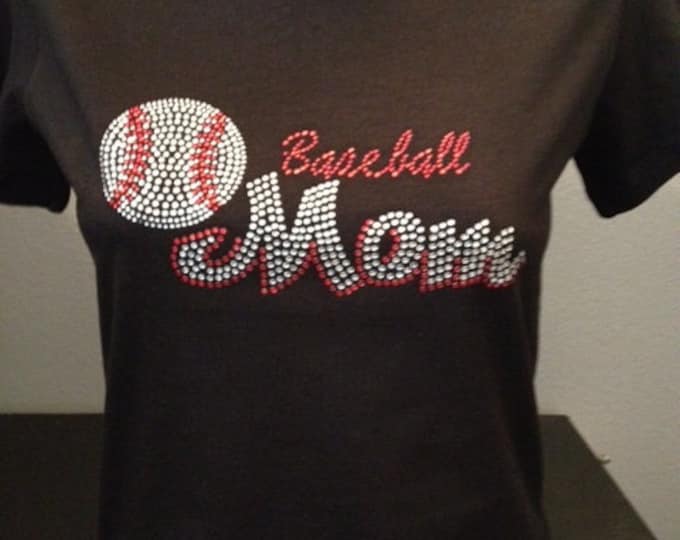 Baseball Mom Bling T-Shirt