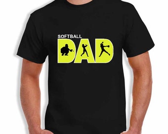 Softball Dad T-Shirt | Catcher - Batter - Pitcher