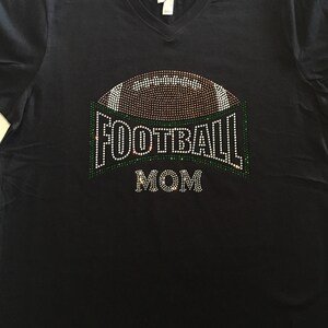 Football Mom Arch Rhinestone Shirt
