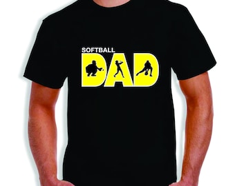 Softball Dad T-Shirt | Catcher - Batter - Fielder