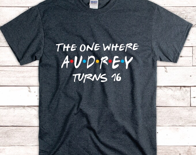 Birthday | Happy Birthday | Friends Inspired | The One Where Customized Birthday Shirt