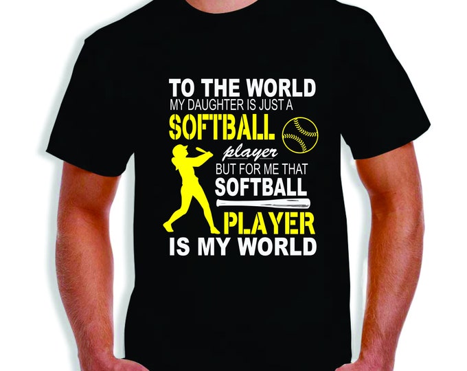 Softball Player is my World T-Shirt
