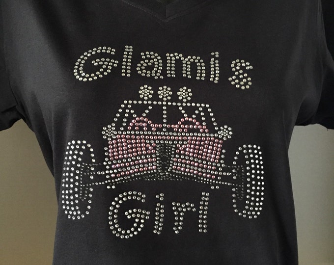 Glamis Girl Dune Buggy Bling Shirt | Customize the Stone Color