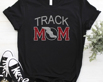 Track Mom Rhinestone Tee | Customize the Stone Color