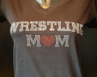 Wrestling Mom Bling Shirt