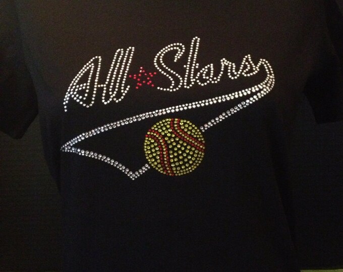 All Stars Softball / Baseball Bling Shirt
