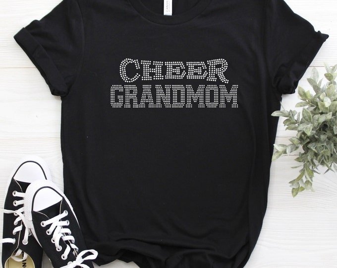 Cheer Grandmom Rhinestone Tee | Customize the Stone Color