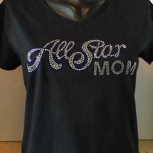 All Star Mom Rhinestone Shirt