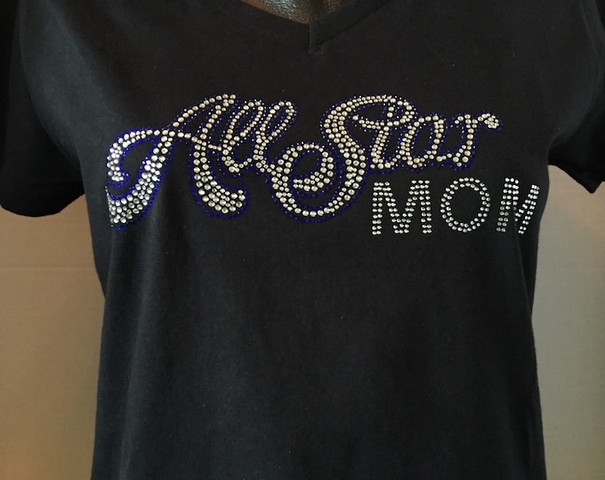 All Star Mom Rhinestone Shirt