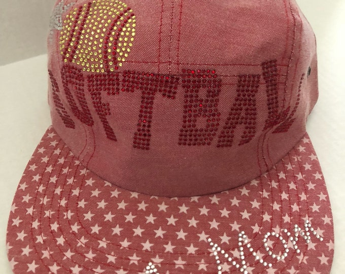 Softball Mom All Star Embellished Ball Cap  - FREE SHIPPING
