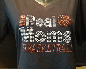 Moms of Basketball Rhinestone