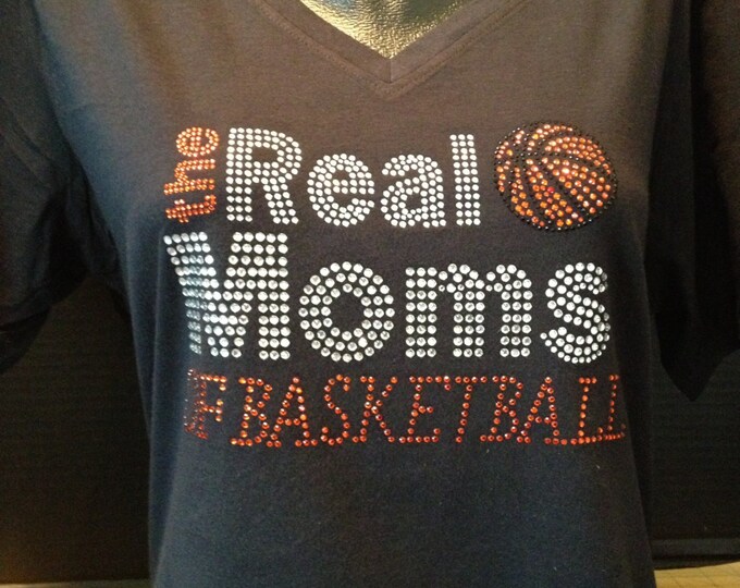 Moms of Basketball Rhinestone