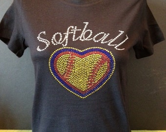 Softball Love Bling Shirt