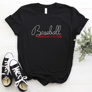 Baseball America&#39;s Pastime Rhinestone Shirt