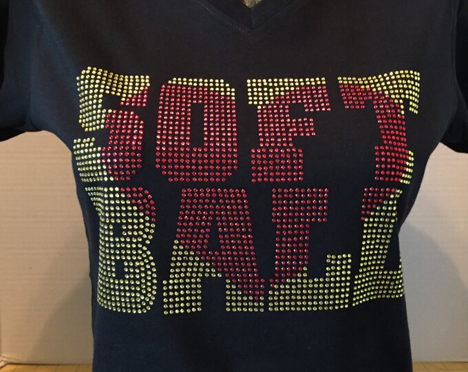 Softball Love Rhinestone Shirt