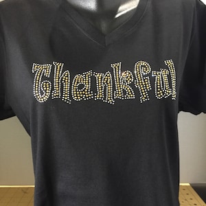 Thankful Bling Shirt  - Thanksgiving Bling Shirt