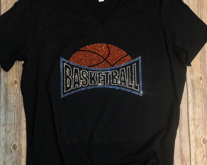 Basketball Arch Rhinestone Shirt