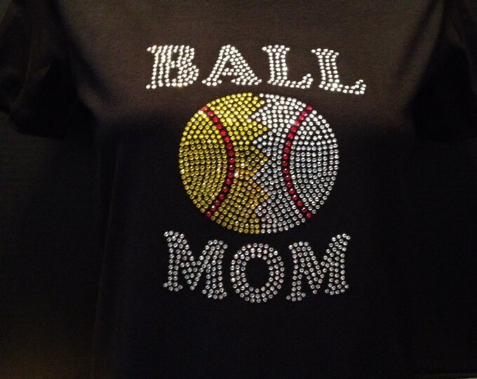 Ball Mom Rhinestone Shirt