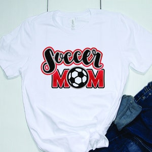 Soccer Mom Glitter and Rhinestone Shirt - Customize the Colors