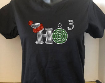 Christmas - Holiday -Math -Ho 3 Rhinestone Shirt