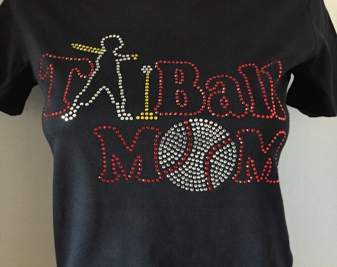 T-Ball Mom Rhinestone Shirt