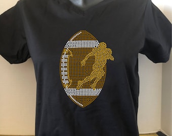 Football Champ Rhinestone Shirt | Football Bling Shirt