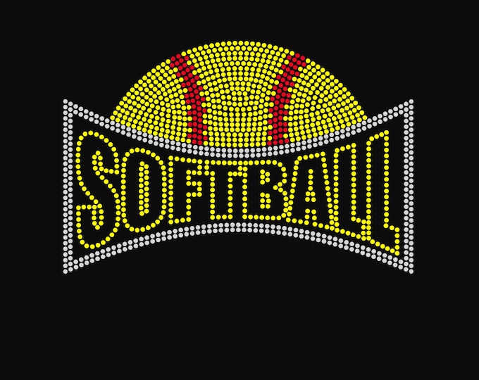 Softball Arch Rhinestone Shirt