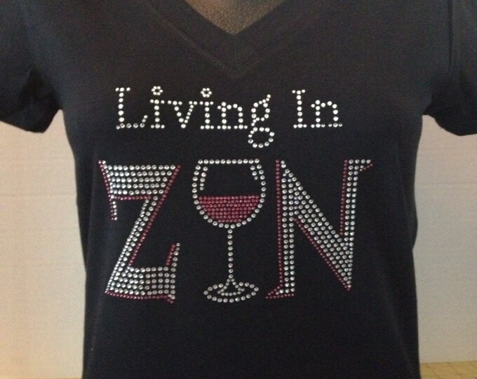 Living in Zin Bling Tee - Girls Night Out