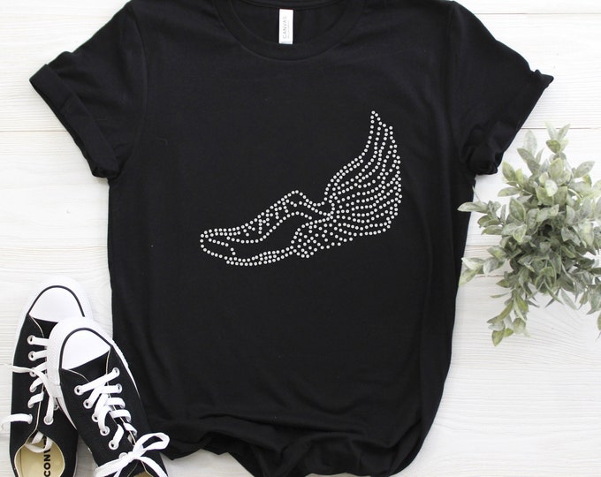 Track Shoe Rhinestone Tee