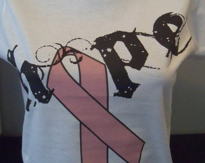 Hope with Pink Ribbon - Breast Cancer Awareness Shirt