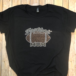 Football Mom Bling T-Shirt