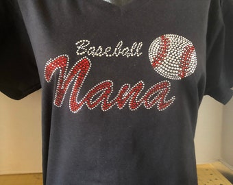 Baseball Nana Bling (Customize Stone Color) T-Shirt