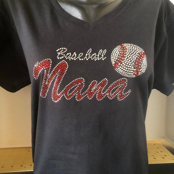 Baseball Nana Bling (Customize Stone Color) T-Shirt