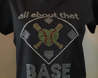 Fun Softball Bling Tee