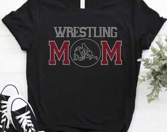Wrestling Mom Bling Shirt | Customize the Stone Color