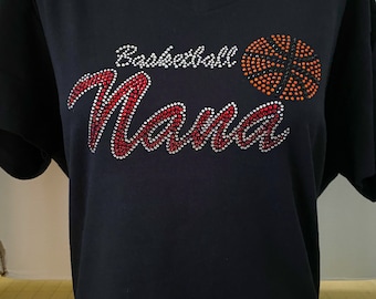 Basketball Nana Bling (Customize Stone Color) T-Shirt