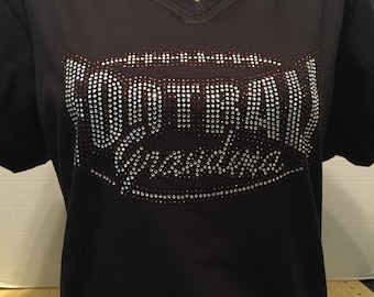 Football Grandma Rhinestone Shirt - Football Bling Shirt