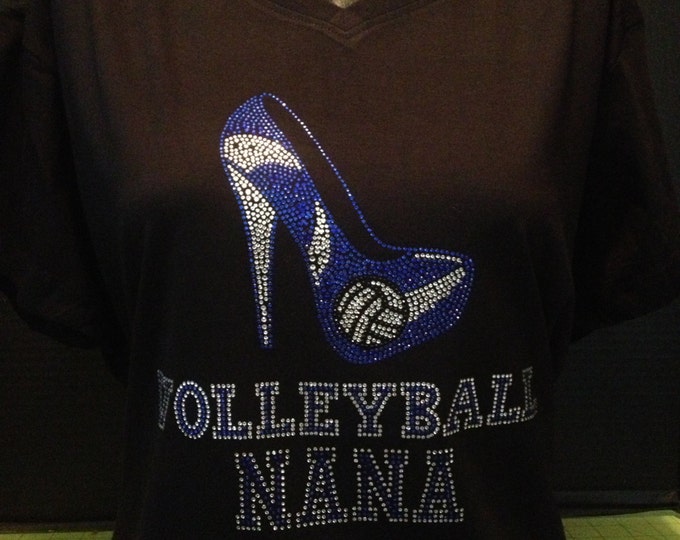 Volleyball Nana Bling Shirt
