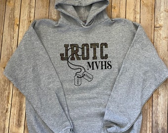 JROTC Hoodie - Personalize School and Name Tags