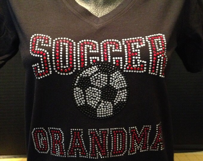 Soccer Grandma Bling (Customize the Stone Color)