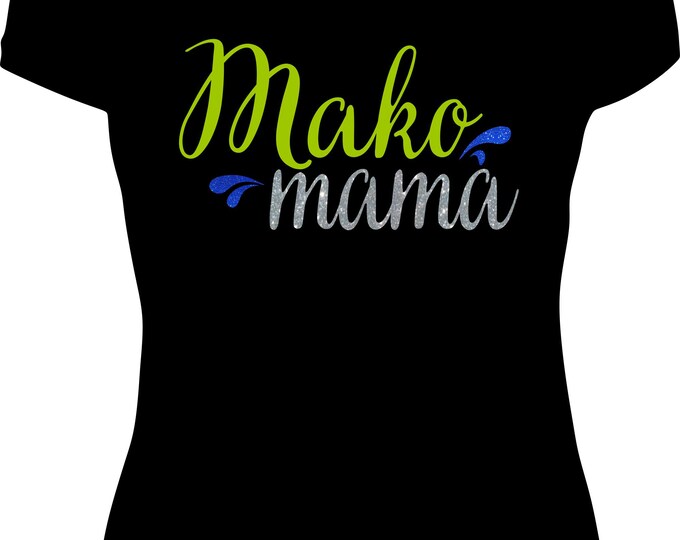 Makos Mama Glitter & Vinyl Shirt