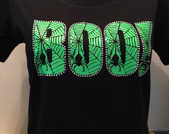 Spider Boo Bling Shirt  - Halloween Bling Shirt