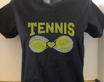 Tennis Love Rhinestone Shirt